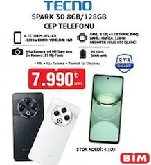 TECNO SPARK 30 8GB/128GB CEP TELEFONU